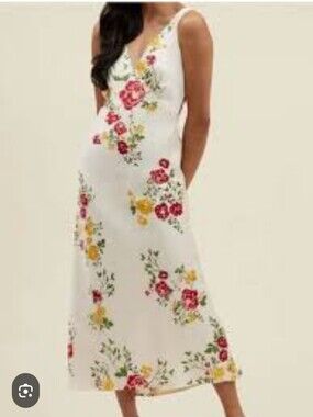 NWT Park & Fifth Sheridan Floral Silk Slip Maxi Dress Small
